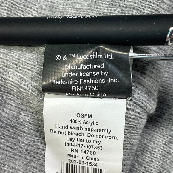 Star Wars R2-D2 Beanie - R2D2 Hat - Gray with White - Picture 7 of 7